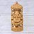 Wood sculpture, 'Blessed Ganesha II' - Wood sculpture thumbail