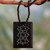 Ebony wood necklace, 'Mughal Mystique' - Ebony wood necklace thumbail