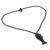 Ebony wood pendant necklace, 'Matsya I' - Ebony wood pendant necklace (image 2b) thumbail