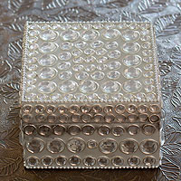 Bejeweled box Silver Glitz India