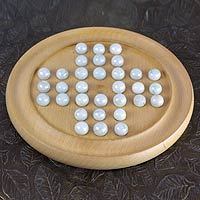 Wood solitaire game,