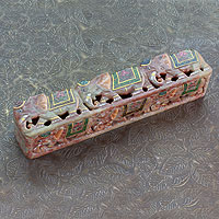 Soapstone incense holder box The King s Elephants India