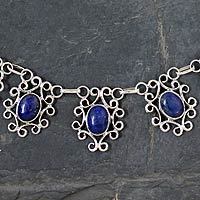 Lapis lazuli pendant necklace,