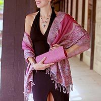Jamawar wool shawl,