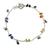 Multi-gemstone chakra anklet, 'Balance Within' - Multi Gemstone Sterling Silver Anklet Chakra Jewelry (image 2a) thumbail