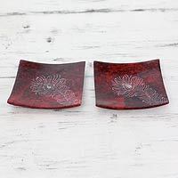 Soapstone catchall trays,