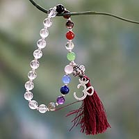 Multi-gemstone chakra bracelet, Harmony