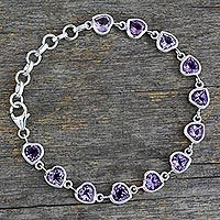 Amethyst tennis bracelet,