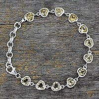 Citrine tennis bracelet,