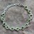 Peridot tennis bracelet, 'Romance All Around' - Romantic Peridot Heart Bracelet thumbail