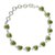 Peridot tennis bracelet, 'Romance All Around' - Romantic Peridot Heart Bracelet (image 2a) thumbail