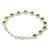 Peridot tennis bracelet, 'Romance All Around' - Romantic Peridot Heart Bracelet (image 2b) thumbail