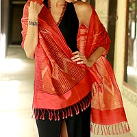 Silk shawl Twilight Fantasy India
