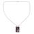 Sterling silver pendant necklace, 'Star Shower' - Modern Sterling Silver and Composite Turquoise Necklace (image 2a) thumbail