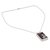 Sterling silver pendant necklace, 'Star Shower' - Modern Sterling Silver and Composite Turquoise Necklace (image 2b) thumbail