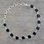 Onyx link bracelet, 'Midnight Whisper' - Onyx Bracelet Fair Trade Jewelry thumbail