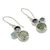 Prasiolite and amethyst dangle earrings, 'Glamorous Trio' - Prasiolite Amethyst and Blue Topaz Earrings (image 2b) thumbail