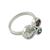 Prasiolite and amethyst cocktail ring, 'Glamorous Trio' - Prasiolite Amethyst and Blue Topaz Ring (image 2b) thumbail