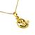 Vermeil sapphire pendant necklace, 'Om Ganesha' - Sapphire and Gold Vermeil Necklace (image 2b) thumbail