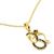Vermeil sapphire pendant necklace, 'Ganesha's Om' - Sapphire and Gold Vermeil Necklace (image 2b) thumbail