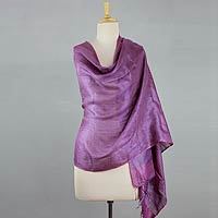 Silk shawl,