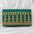 Embellished clutch, 'Golden Bouquet' - Indian Embellished Clutch Bag in Gold and Green thumbail