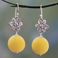 Agate dangle earrings,