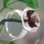 Smoky quartz cocktail ring, 'Mumbai Mist' - 3.5 Carat Smoky Quartz Silver Ring with Cubic Zirconia thumbail