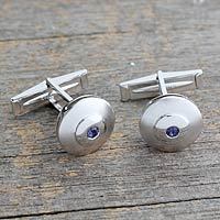 Iolite cufflinks,