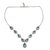Blue topaz Y necklace, 'Goddess' - Blue Topaz Sterling Silver Y Necklace with Cubic Zirconia (image 2a) thumbail