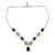 Smoky quartz and citrine Y necklace, 'Goddess' - Smoky Quartz and Citrine Sterling Silver Y Necklace (image 2a) thumbail