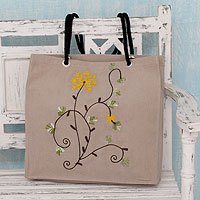 Cotton shoulder bag,
