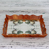 Decoupage tray Olives Delight India