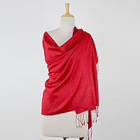 Silk shawl,