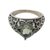 Prasiolite cocktail ring, 'Verdant Heart' - Indian Handcrafted Heart Shaped Prasiolite Cocktail Ring (image 2a) thumbail