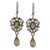 Citrine dangle earrings, 'Golden Dewdrops' - Indian Silver Dangle Earrings with 5 Carats of Citrine (image 2a) thumbail