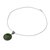 Sterling silver pendant necklace, 'Royal Garden' - Indian Silver Necklace with Green Composite Turquoise (image 2a) thumbail