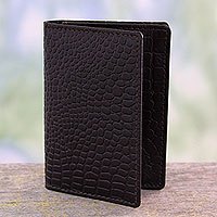 Leather card holder,