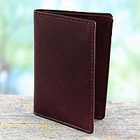 Leather card holder,