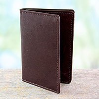 Leather card holder,