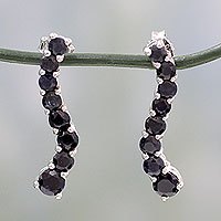 Sapphire drop earrings,