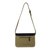 Leather accent cotton messenger bag, 'Casual in Khaki' - Khaki Canvas Messenger Bag with Black Leather Trim (image 2b) thumbail
