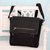 Leather accent cotton messenger bag, 'Black Pockets Aplenty' - Black Leather and Canvas Messenger Bag with 8 Pockets thumbail