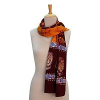 Cotton batik scarf,