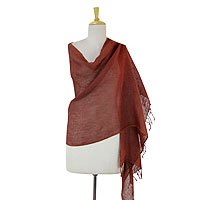 Linen shawl,