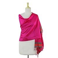 Varanasi silk shawl,