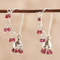 Featured review for Garnet chandelier earrings, Music