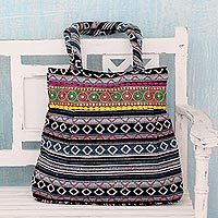 Cotton shoulder bag,