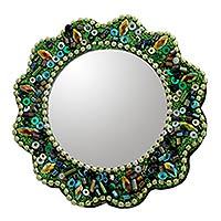 Embellished hand mirror,