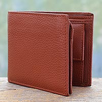 Men s leather wallet Dapper in Tan India